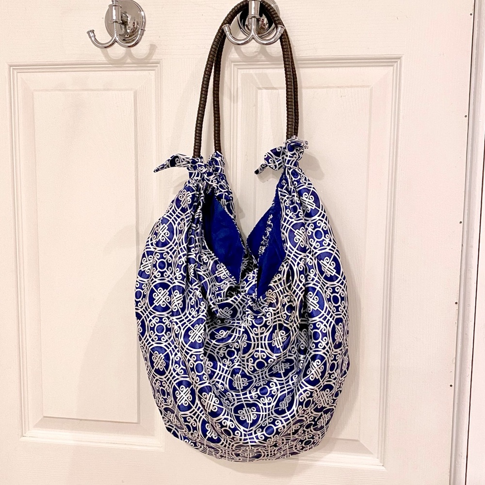 Silk shoulder bag